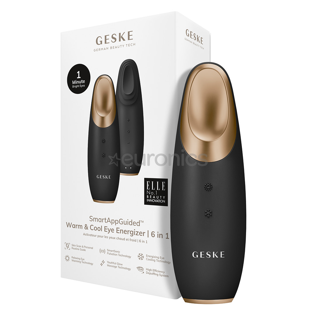 Geske SmartAppGuided, Warm & Cool Eye Energizer, 6-ühes, hall - Silmaümbruse masseerija