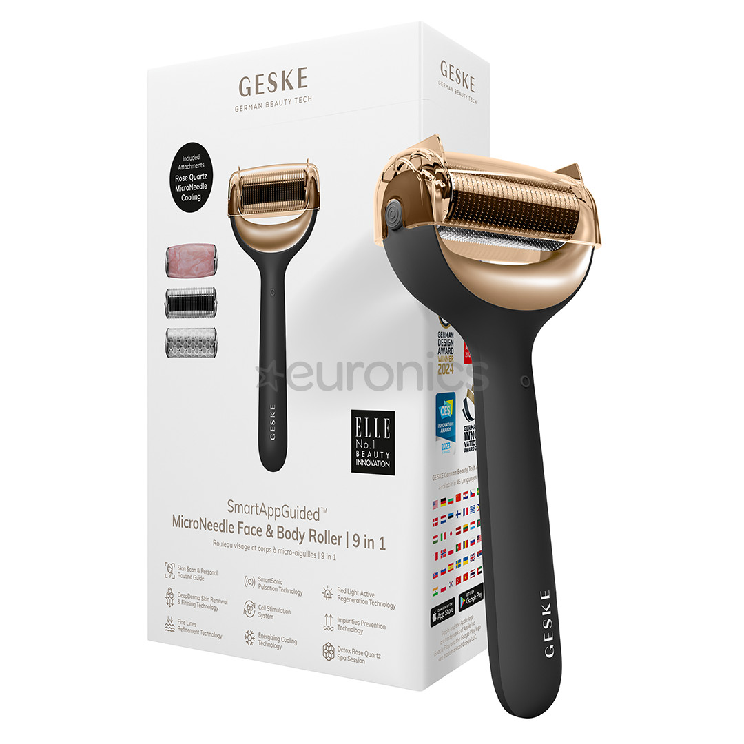 Geske MicroNeedle Face & Body Roller, 9 в 1, серый - Прибор для ухода за лицом