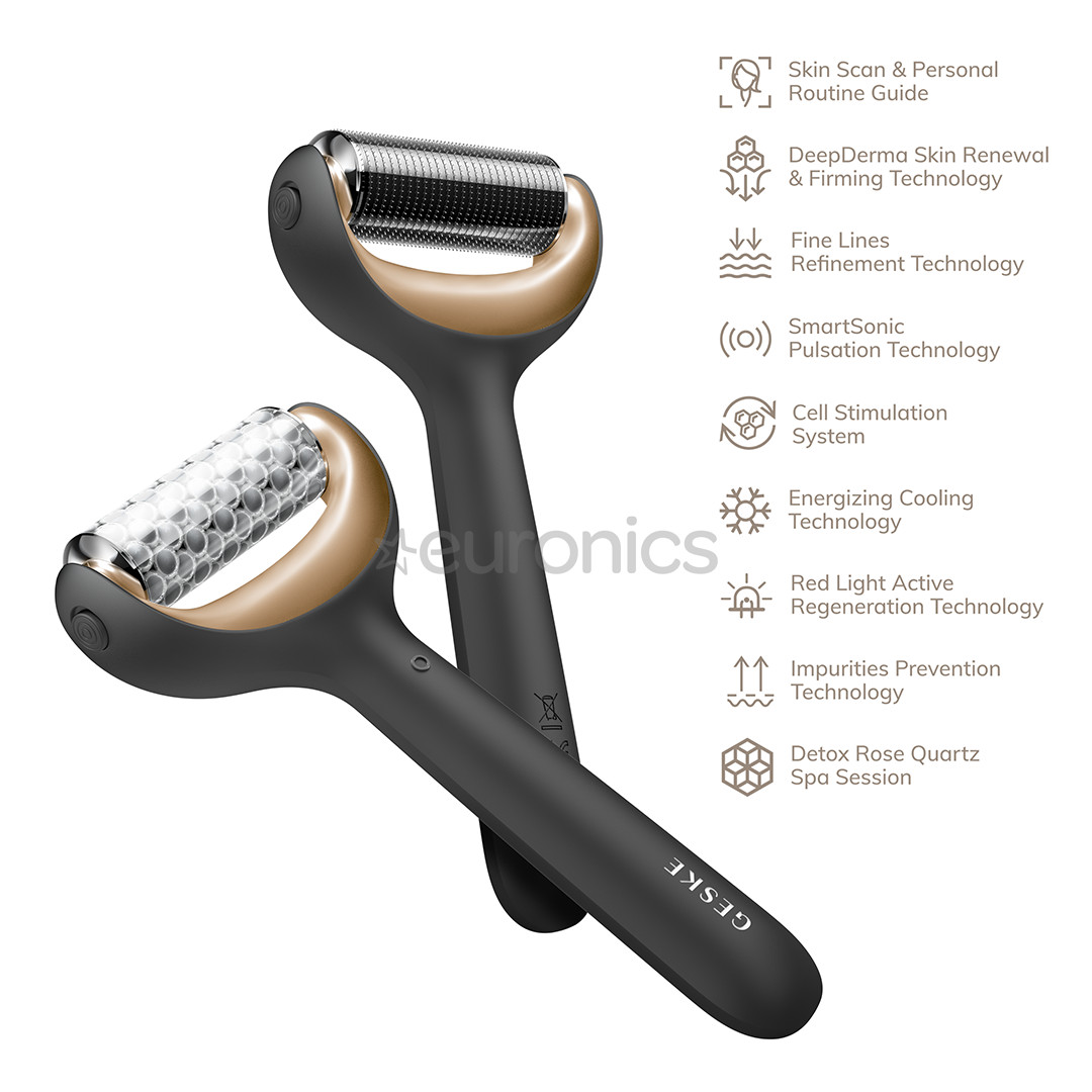 Geske MicroNeedle Face & Body Roller, 9 в 1, серый - Прибор для ухода за лицом