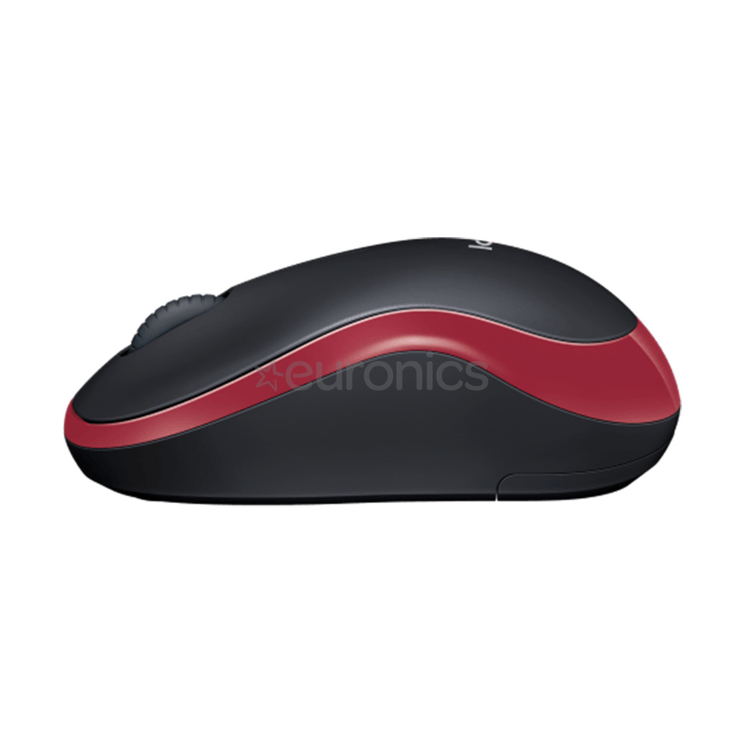 Logitech M185, red - Wireless mouse