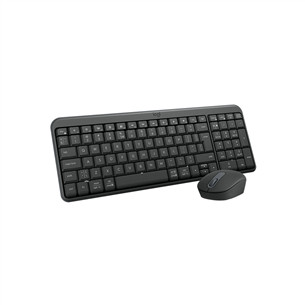 Logitech MK250 Compact, Bluetooth, US, must - Juhtmevaba desktop