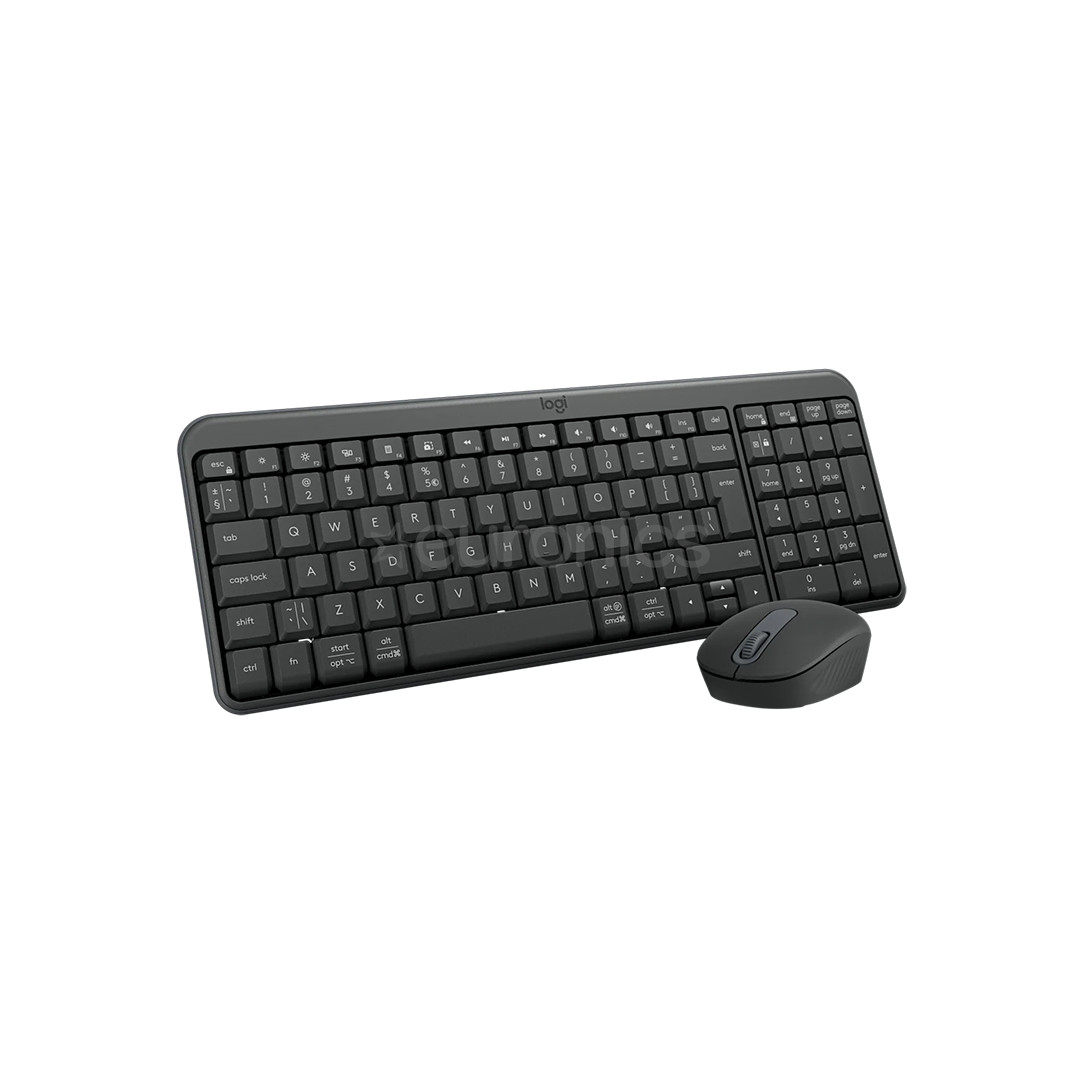 Logitech MK250 Compact, Bluetooth, US, must - Juhtmevaba desktop