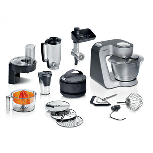 Bosch MUM5, Series 4, 1000 Вт, серебристый - Кухонный комбайн