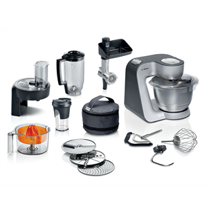 Bosch MUM5, Series 4, 1000 Вт, серебристый - Кухонный комбайн MUM58359