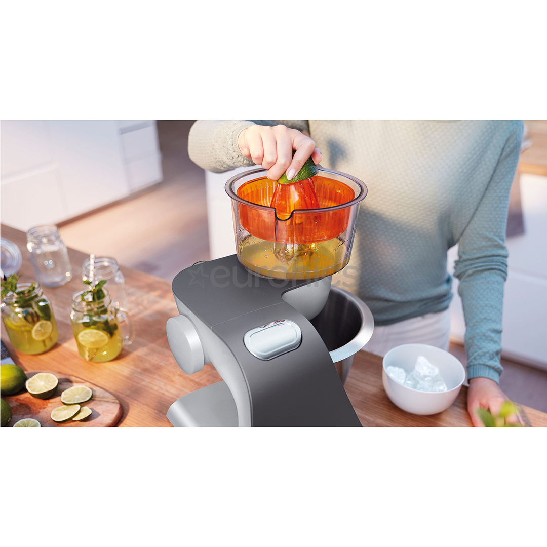 Bosch MUM5, Series 4, 1000 Вт, серебристый - Кухонный комбайн