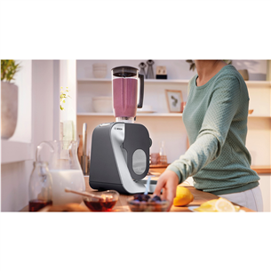 Bosch MUM5, Series 4, 1000 Вт, серебристый - Кухонный комбайн