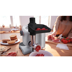 Bosch MUM5, Series 4, 1000 Вт, серебристый - Кухонный комбайн