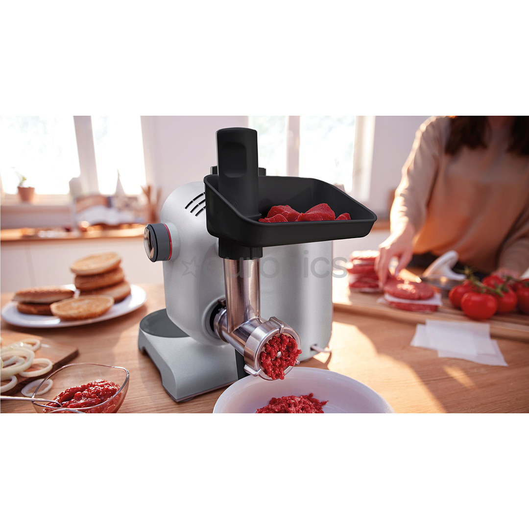 Bosch MUM5, Series 4, 1000 Вт, серебристый - Кухонный комбайн