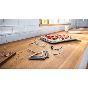 Bosch MUM5, Series 4, 1000 Вт, серебристый - Кухонный комбайн