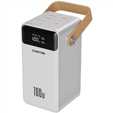 Canyon OnPower 610, 60 000 mAh, 100 W, USB-A, USB-C, valge - Akupank