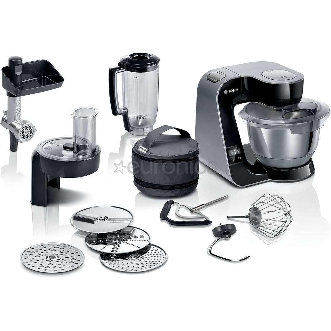 Bosch MUM5, Seeria 4, 1000 W, tumehõbe - Köögikombain