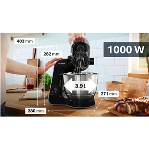 Bosch MUM5, Series 4, 1000 Вт, темно-серебристый - Кухонный комбайн