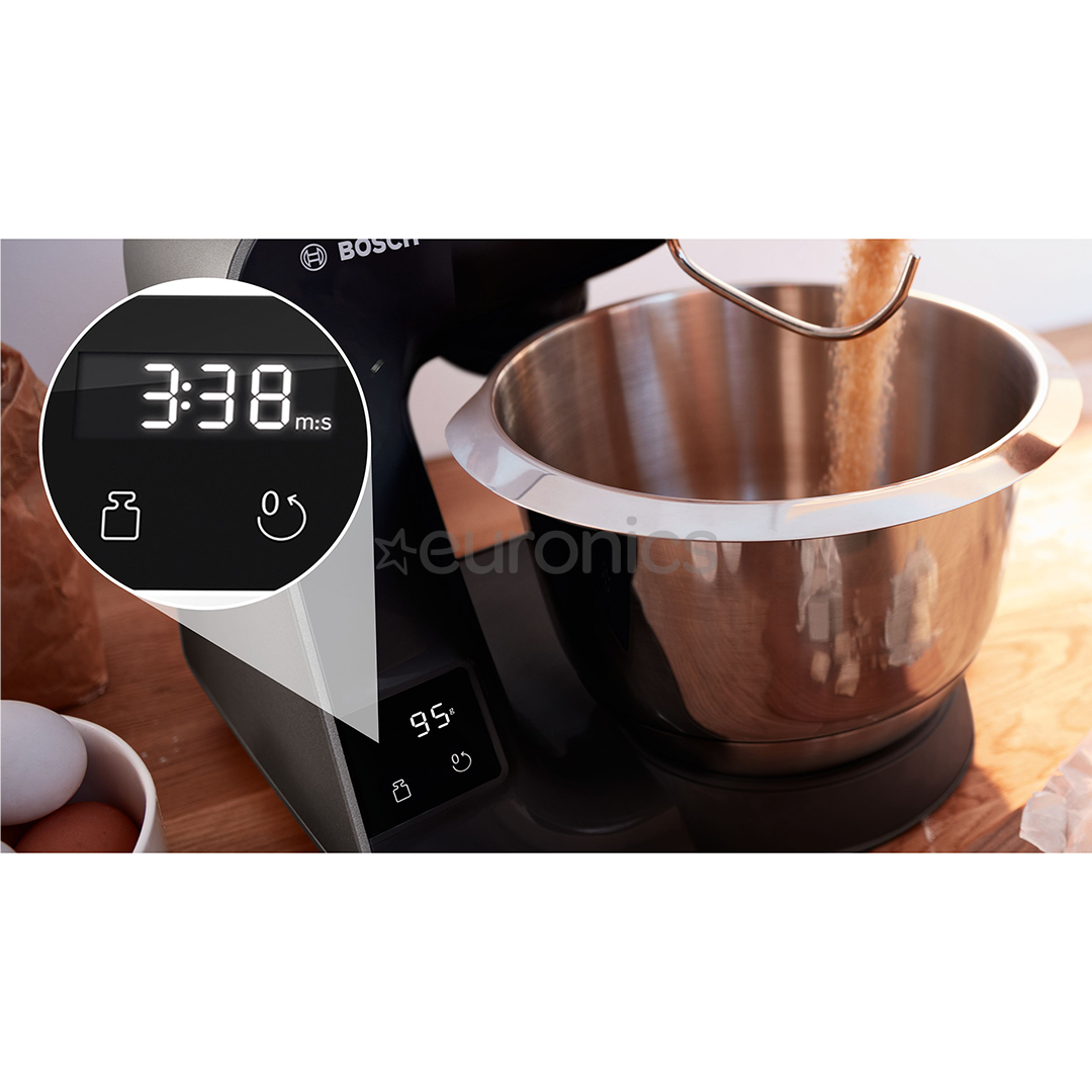 Bosch MUM5, Seeria 4, 1000 W, tumehõbe - Köögikombain