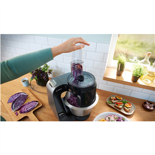 Bosch MUM5, Series 4, 1000 Вт, темно-серебристый - Кухонный комбайн