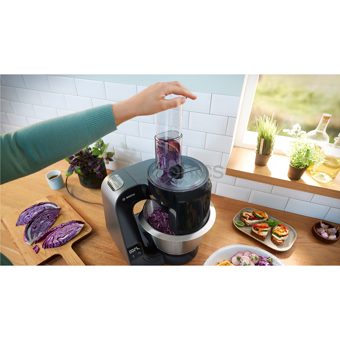 Bosch MUM5, Seeria 4, 1000 W, tumehõbe - Köögikombain