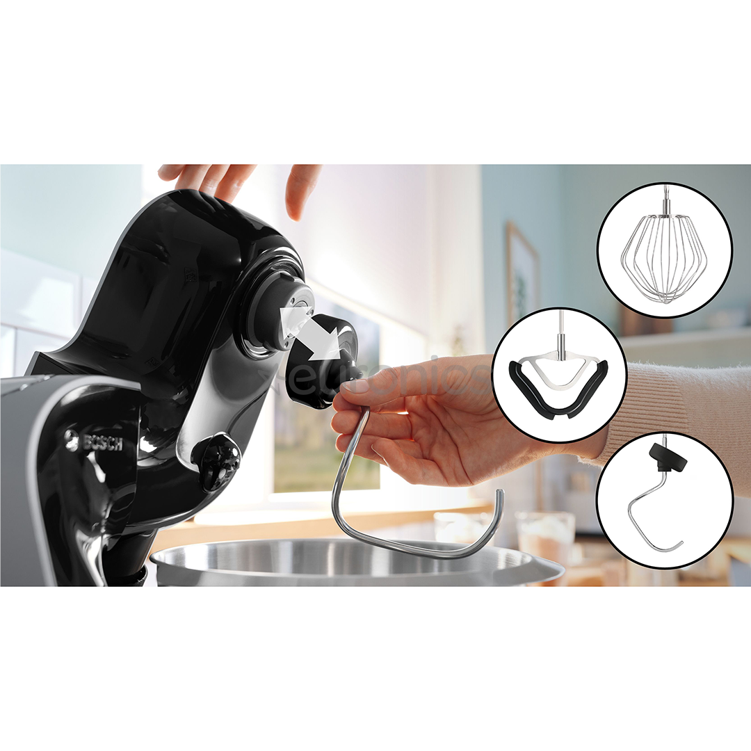 Bosch MUM5, Seeria 4, 1000 W, tumehõbe - Köögikombain