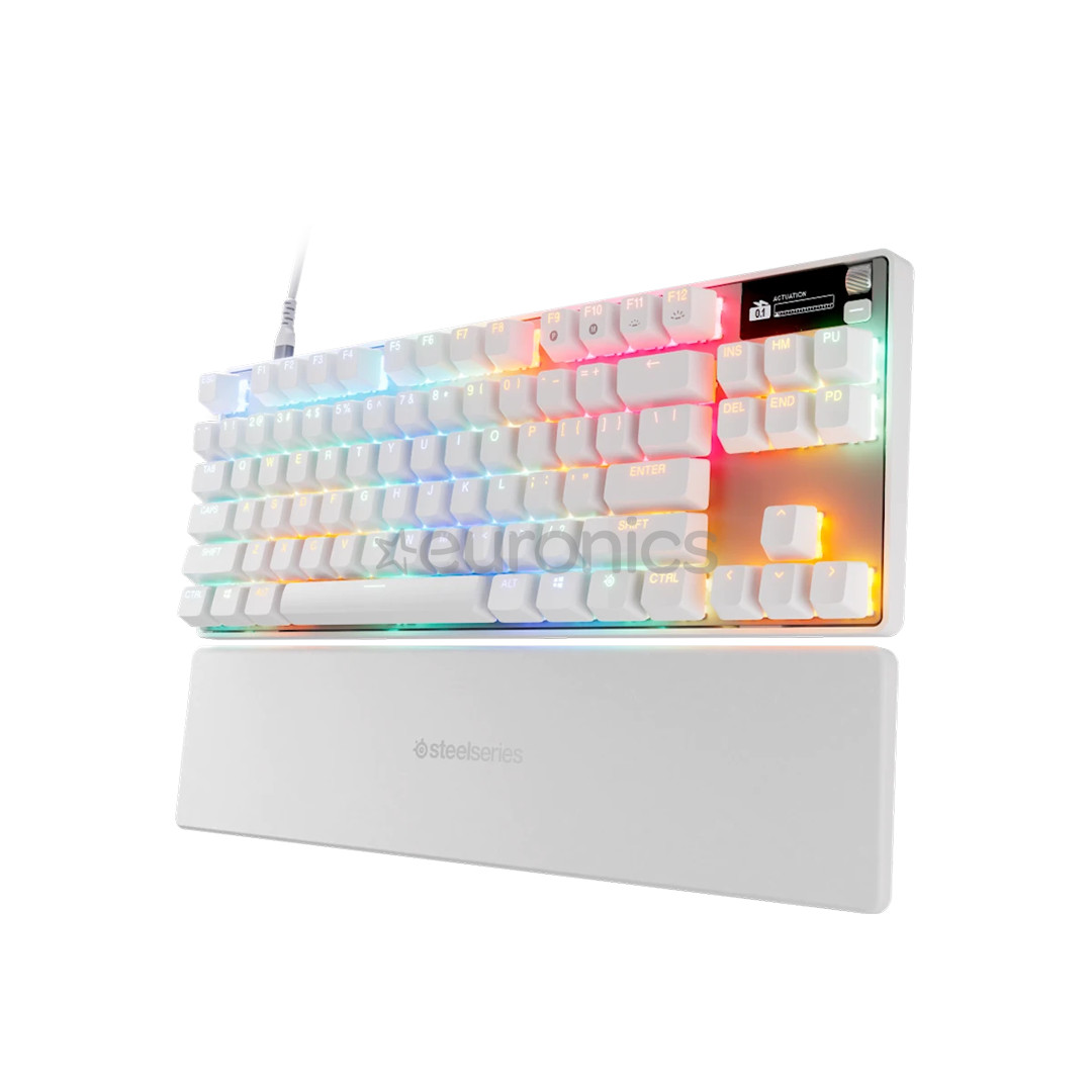 Steelseries Apex Pro TKL Gen 3, US, valge - Klaviatuur