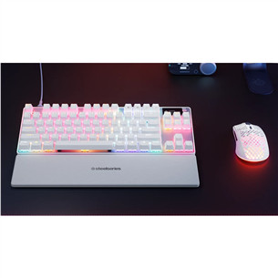 Steelseries Apex Pro TKL Gen 3, US, valge - Klaviatuur
