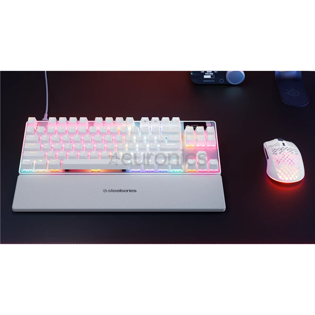 Steelseries Apex Pro TKL Gen 3, US, valge - Klaviatuur