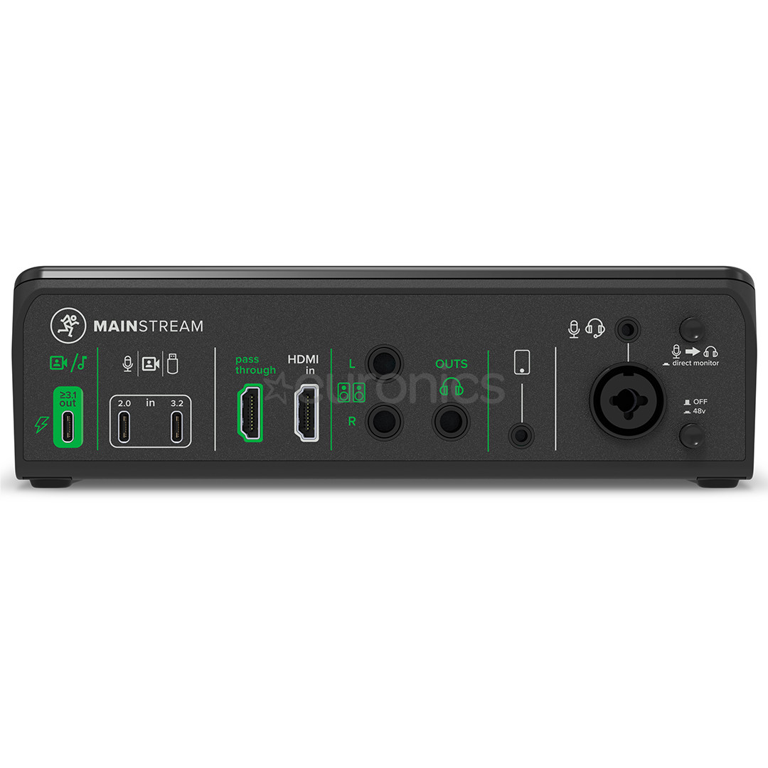 MACKIE MainStream, must - AV ühenduskaart