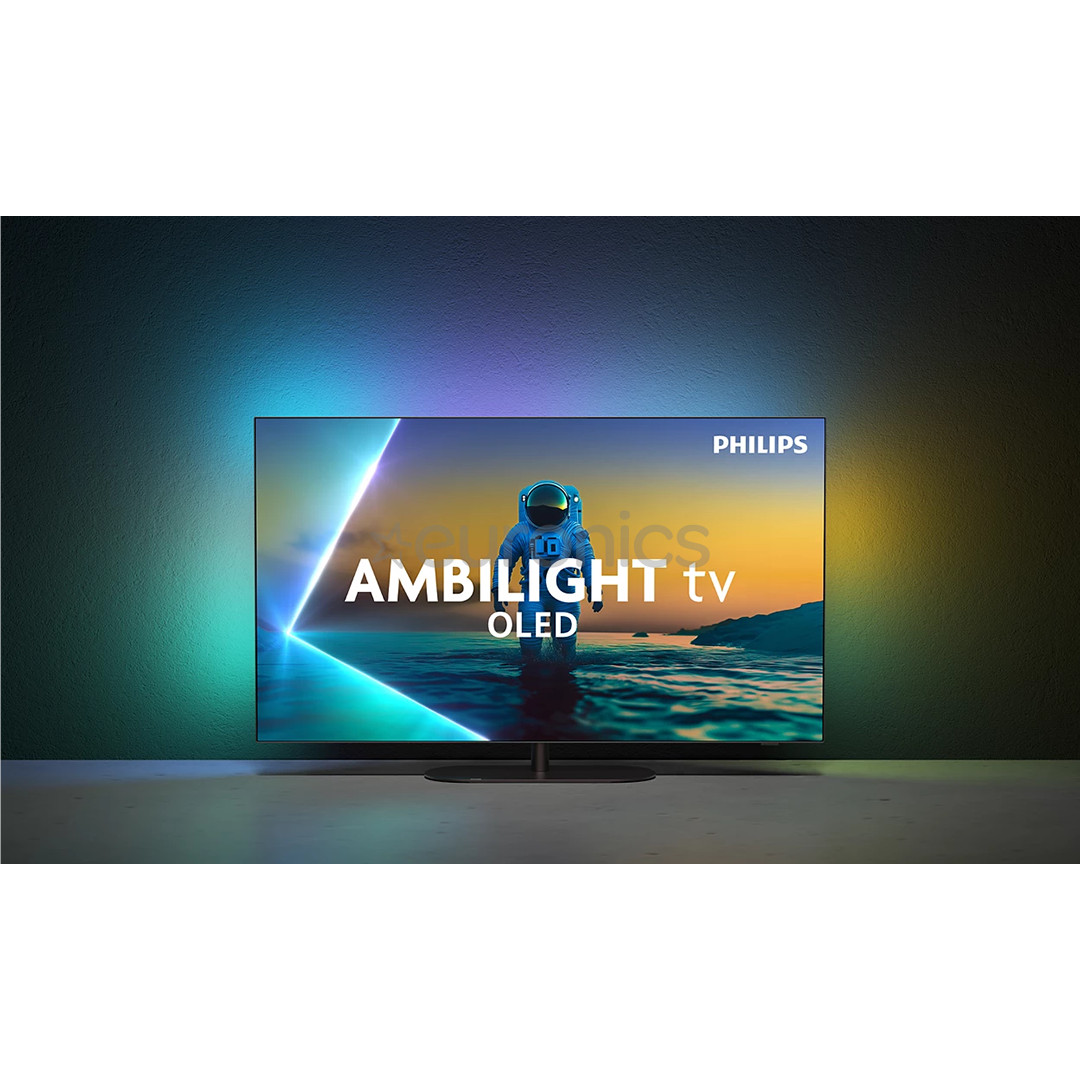 Philips OLED820, 55'', 4K UHD, OLED, tumehall - Teler