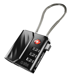 SBS FindMy lock for luggage, must - Lokaliseerija TEFINDLOCK