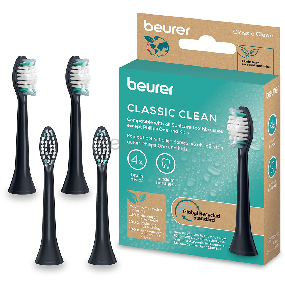 Beurer Classic Clean, 4 tk, must - Lisaharjad