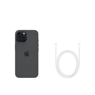 Подержанный Apple iPhone 15, 128 ГБ, черный - Смартфон