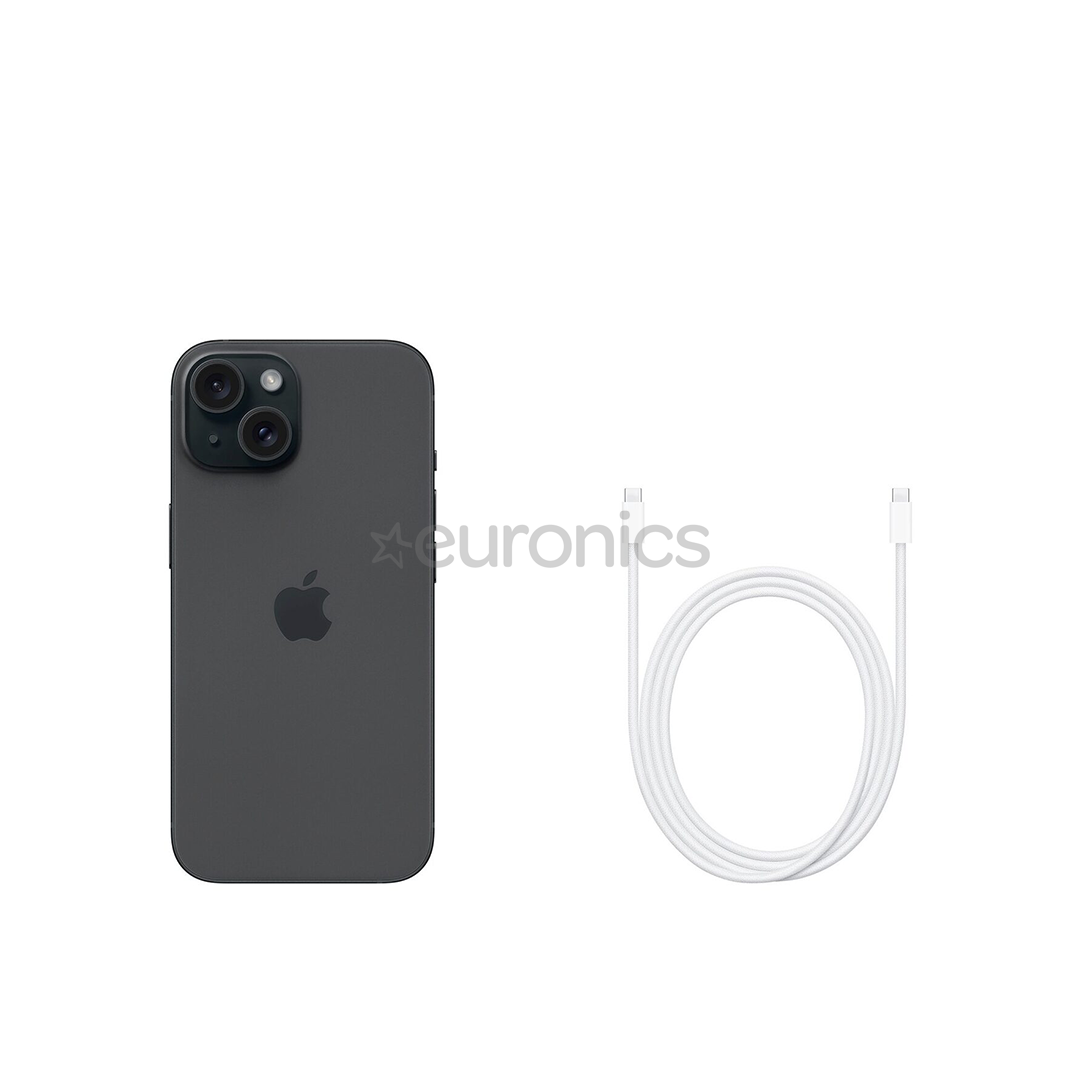 Подержанный Apple iPhone 15, 128 ГБ, черный - Смартфон