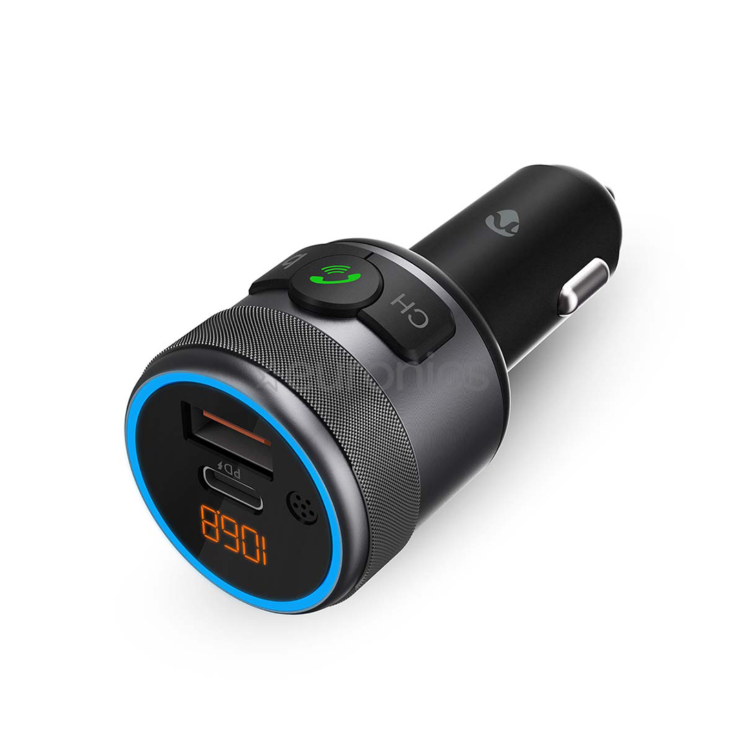 Nedis Car FM Transmitter, black - FM transmitter