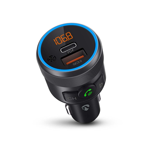 Nedis Car FM Transmitter, black - FM transmitter
