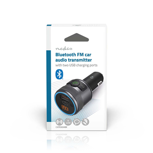 Nedis Car FM Transmitter, black - FM transmitter