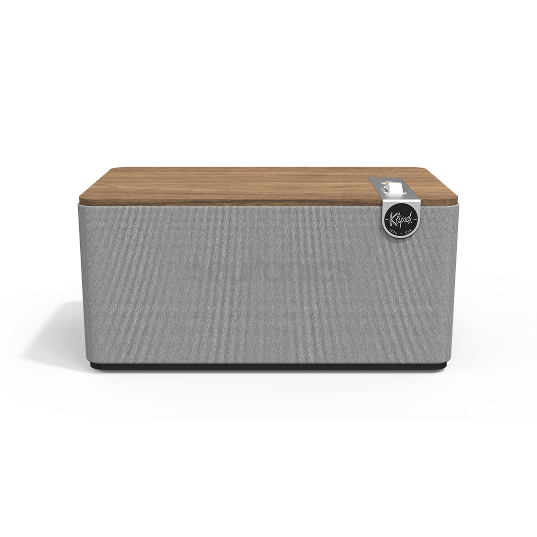 Klipsch Three Plus, pruun/hall - Juhtmevaba kodukõlar
