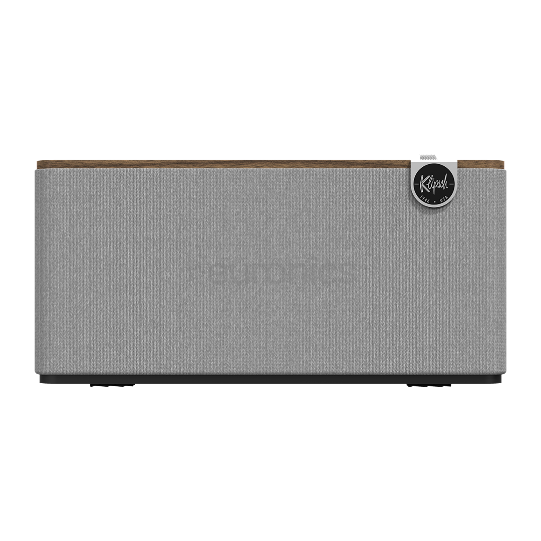 Klipsch Three Plus, pruun/hall - Juhtmevaba kodukõlar