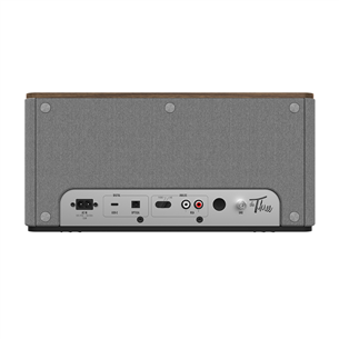 Klipsch Three Plus, pruun/hall - Juhtmevaba kodukõlar