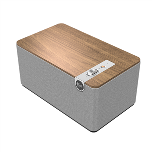 Klipsch Three Plus, pruun/hall - Juhtmevaba kodukõlar