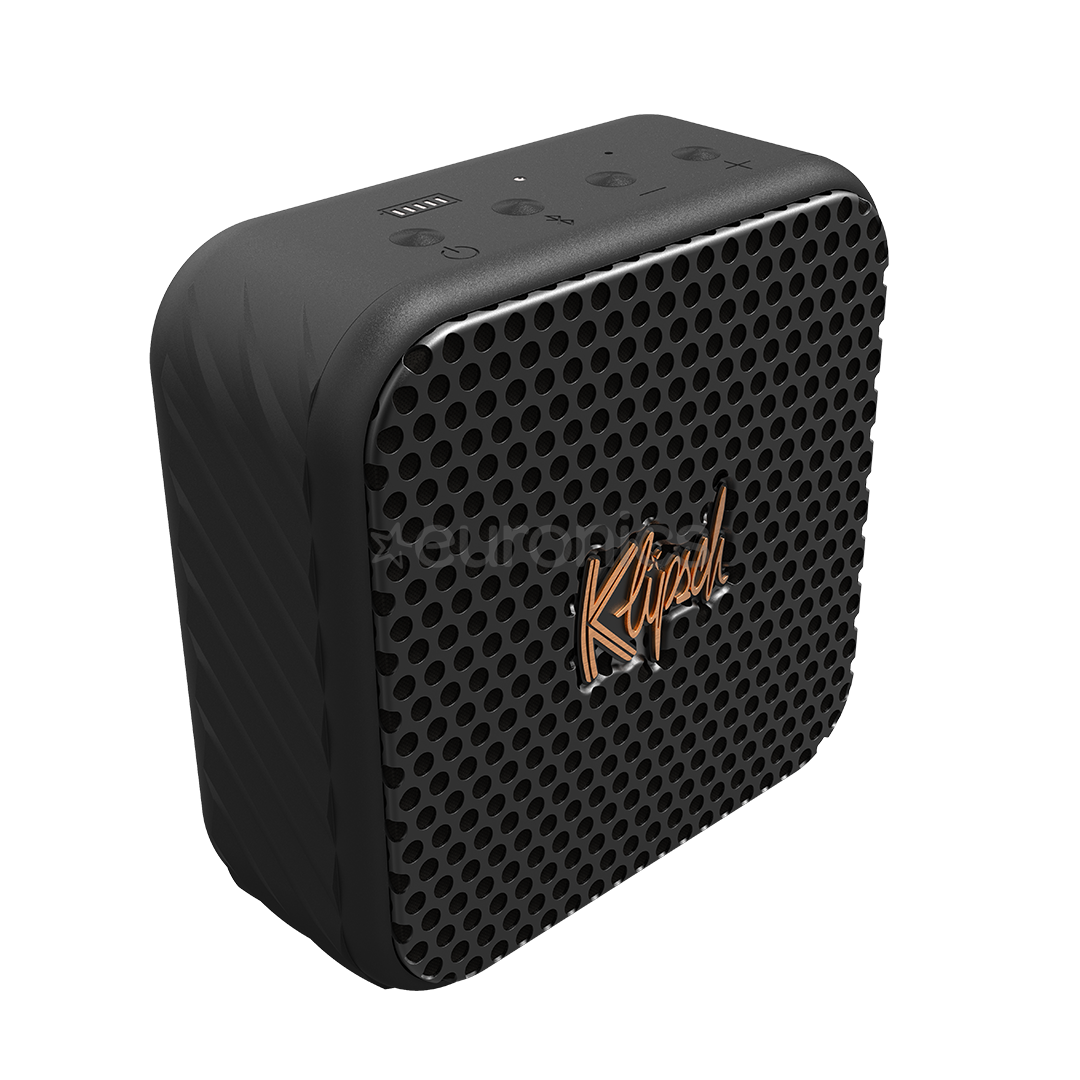 Klipsch Austin, must - Kaasaskantav juhtmevaba kõlar