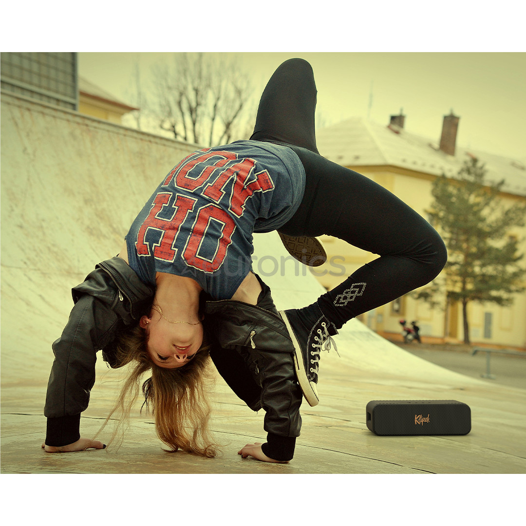 Klipsch Detroit, must - Kaasaskantav juhtmevaba kõlar