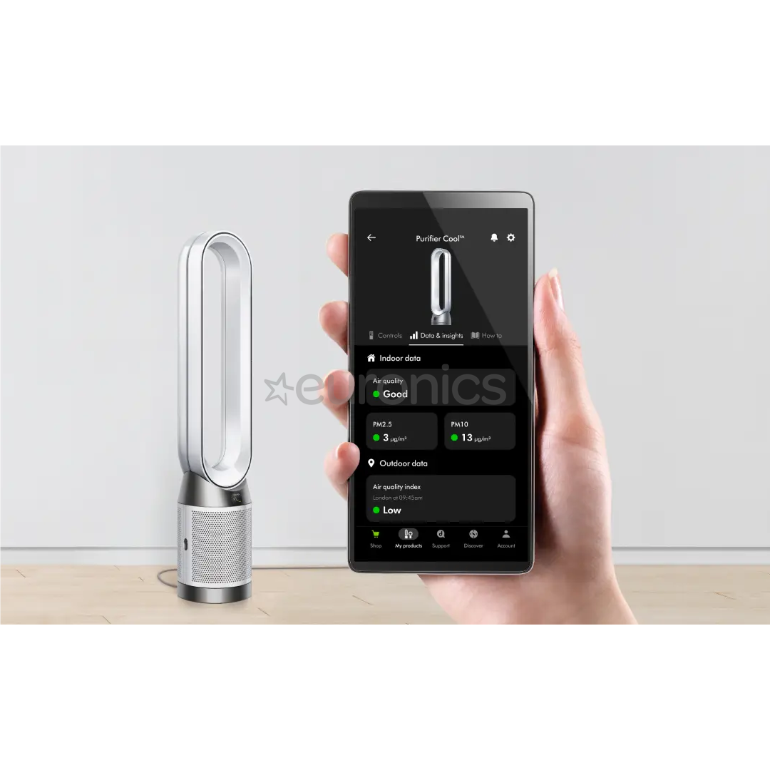 Dyson Purifier Cool PC1, белый/никель - Очиститель воздуха с вентилятором