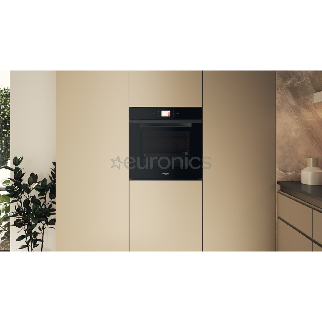 Whirlpool, 73 L, hüdrolüütiline puhastus, must - Integreeritav ahi
