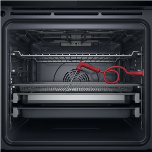 Whirlpool, 73 L, hydrolytic cleaning, black - Built-in oven