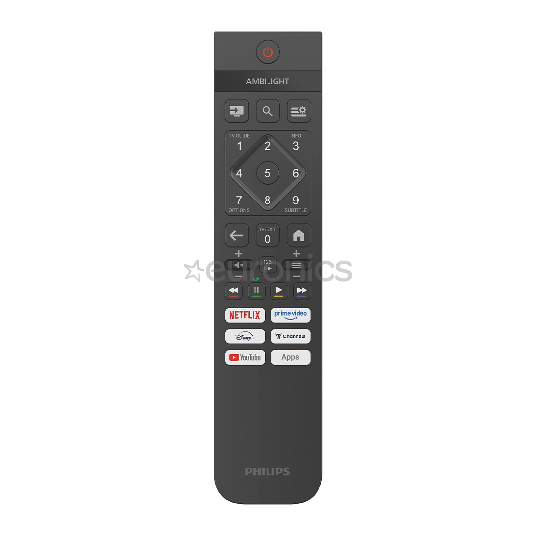 Philips PUS7000, 50'', 4K UHD, LED LCD, black - TV
