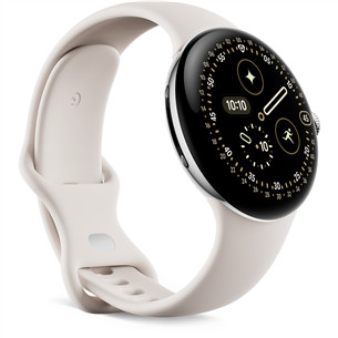 Google Pixel Watch 4, 45 mm, porcelain/silver - Smart watch