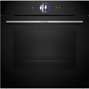 Bosch Series 8, 71 L, pyrolytic cleaning, black - Built-in oven HBG7763B1