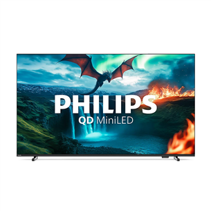 Philips MLED820, 65'', 4K UHD, QD Mini LED, must - Teler 65MLED820/12