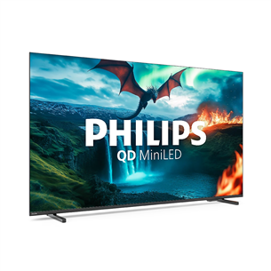 Philips MLED820, 65'', 4K UHD, QD Mini LED, must - Teler
