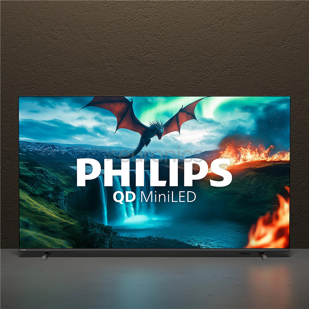 Philips MLED820, 65'', 4K UHD, QD Mini LED, black - TV