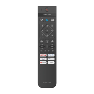 Philips MLED820, 65'', 4K UHD, QD Mini LED, must - Teler