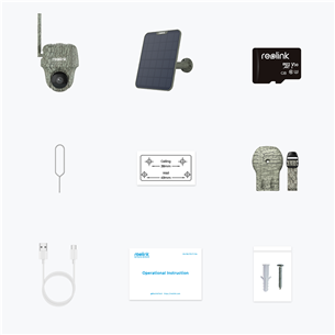 Reolink Go Series G450 + Solar Panel 2, 8 MP, 4G LTE, battery powered, night vision - Hunting Camera with Solar Panel