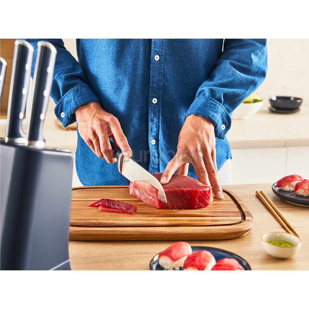 Tefal EverSharp, 5 предметов, нерж. сталь - Набор ножей и блок